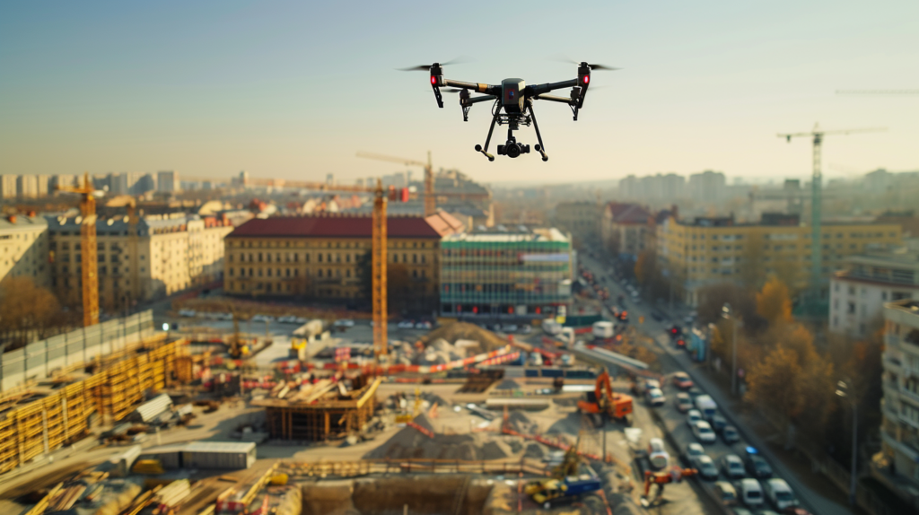 Seguimiento de obra con drones en construcción